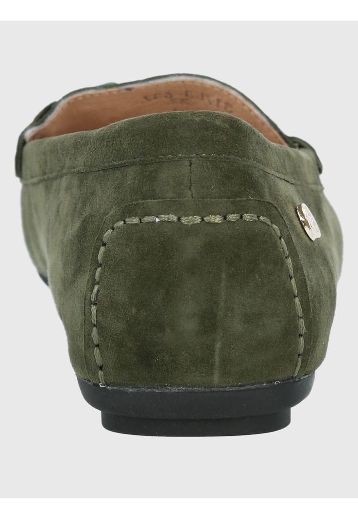 Mocasín Cuero Mujer Beth Verde-6