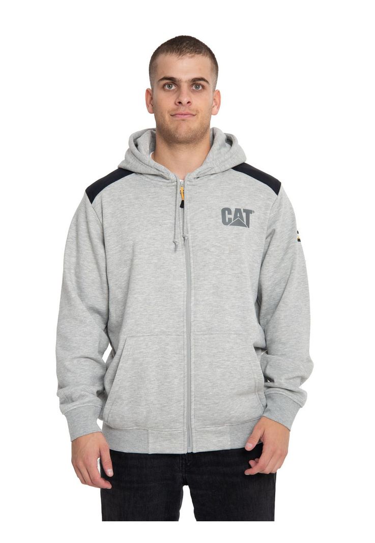 Polerón Hombre Essential Fz Hooded Sweatshirt Gris-0