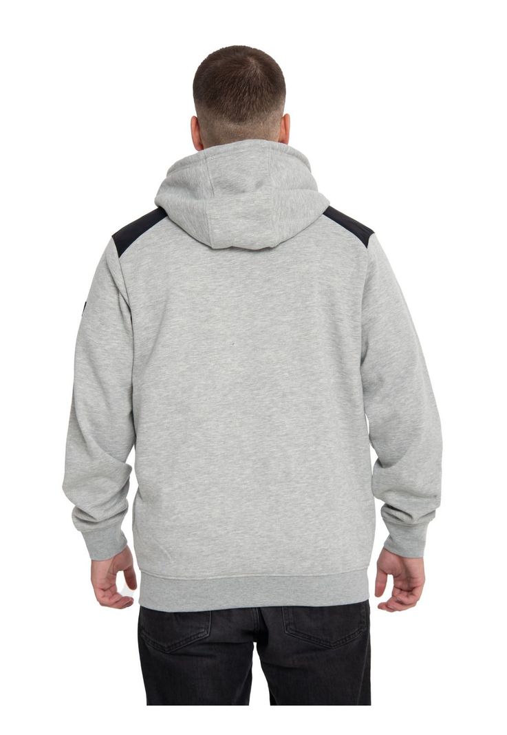 Polerón Hombre Essential Fz Hooded Sweatshirt Gris-3