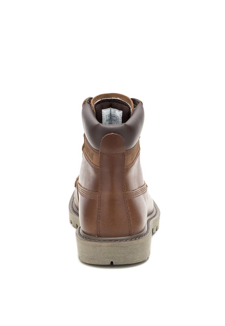 Botín Cuero Hombre Colorado Moc Toe Café -5