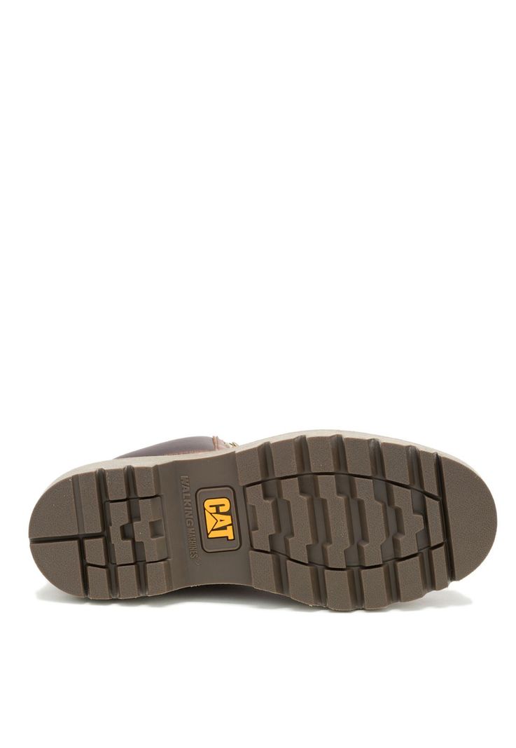 Botín Cuero Hombre Colorado Moc Toe Café -7