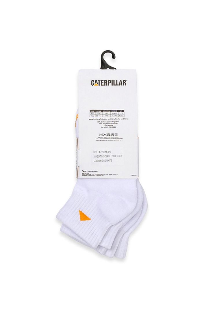 Calcetin Blanco Cat Basics Ankle SoUnisex-2