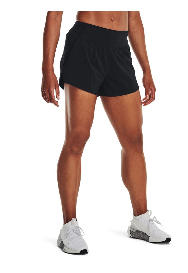 Shorts UA Flex Woven 2 en 1 mujer Negro-3