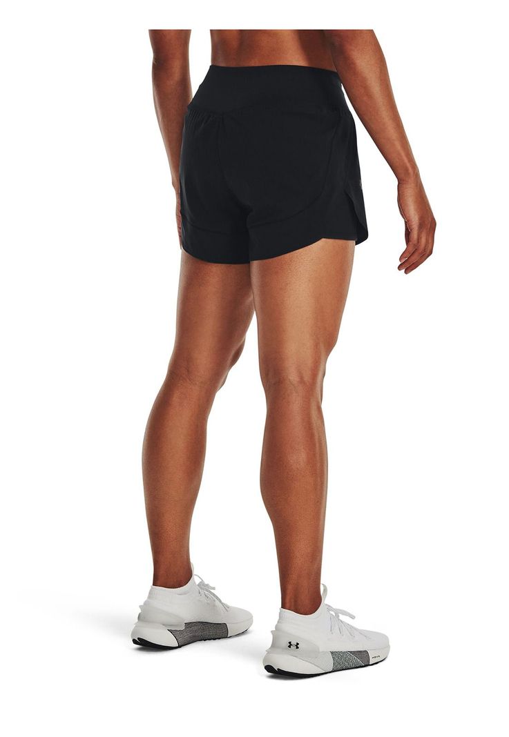 Shorts UA Flex Woven 2 en 1 mujer Negro-4
