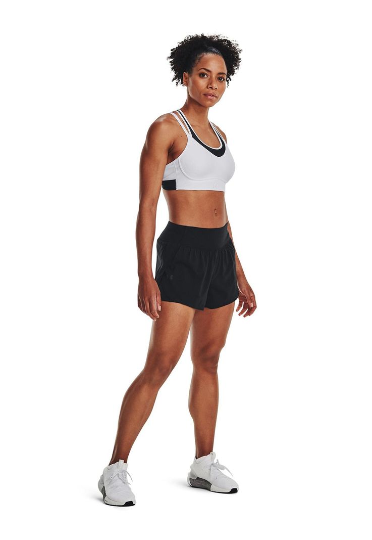 Shorts UA Flex Woven 2 en 1 mujer Negro-5