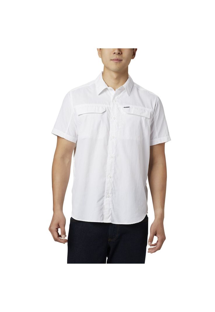 Camisa M/C Hombre Silver Ridge 2.0 Nylon Blanco-0