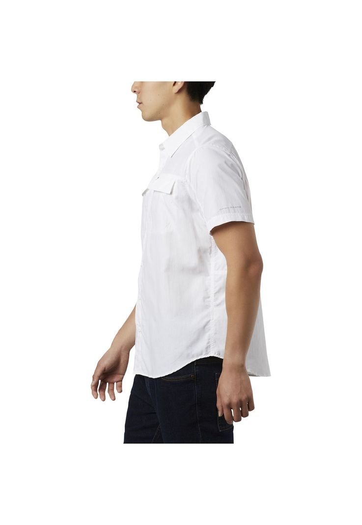 Camisa M/C Hombre Silver Ridge 2.0 Nylon Blanco-3