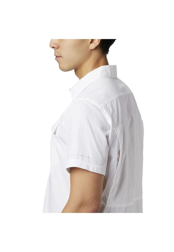 Camisa M/C Hombre Silver Ridge 2.0 Nylon Blanco-4