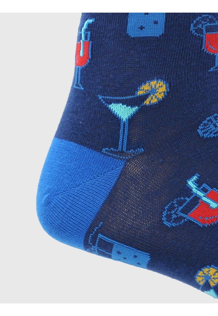 Calcetin Azul Cocktail Hombre-1