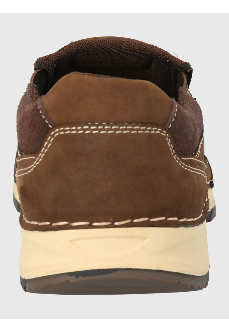 Zapato Cuero Café Oscuro Hombre Vigor -5