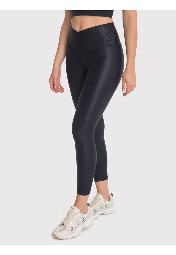 Calza deportiva 7/8 Mujer Hr Ank Leg Eva II Negra-1