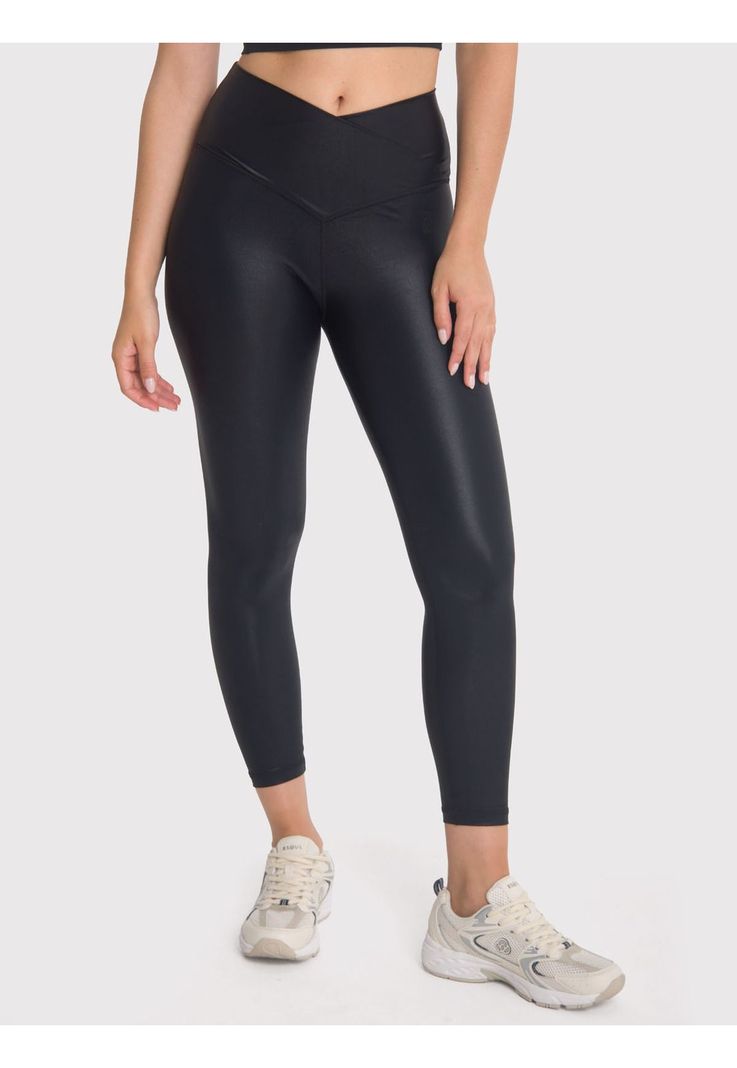 Calza deportiva 7/8 Mujer Hr Ank Leg Eva II Negra-3
