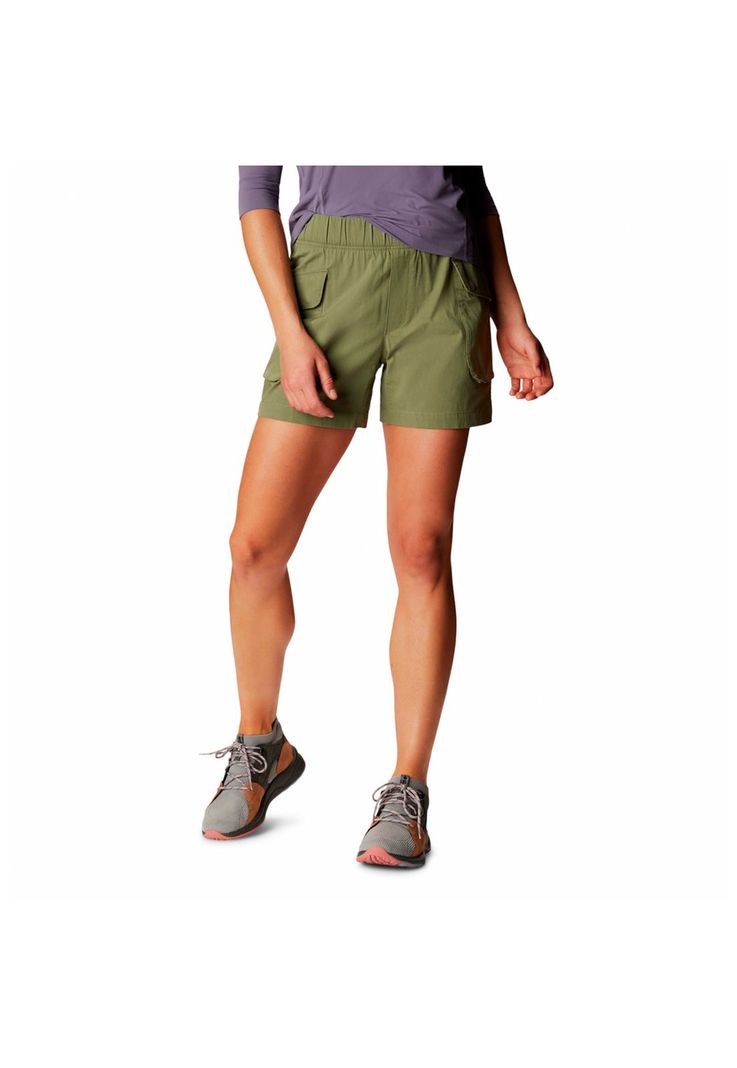 Short Mujer Cascade Pass Cargo Verde-0