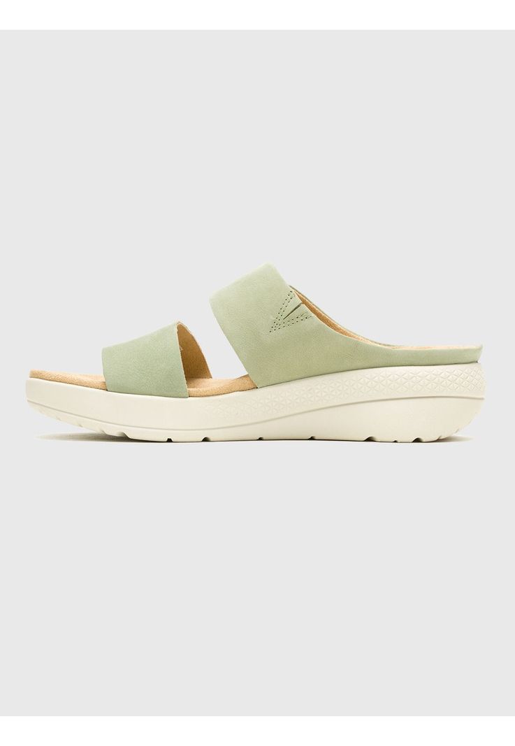 Sandalia Cuero Verde Mujer Breathe Slide -3