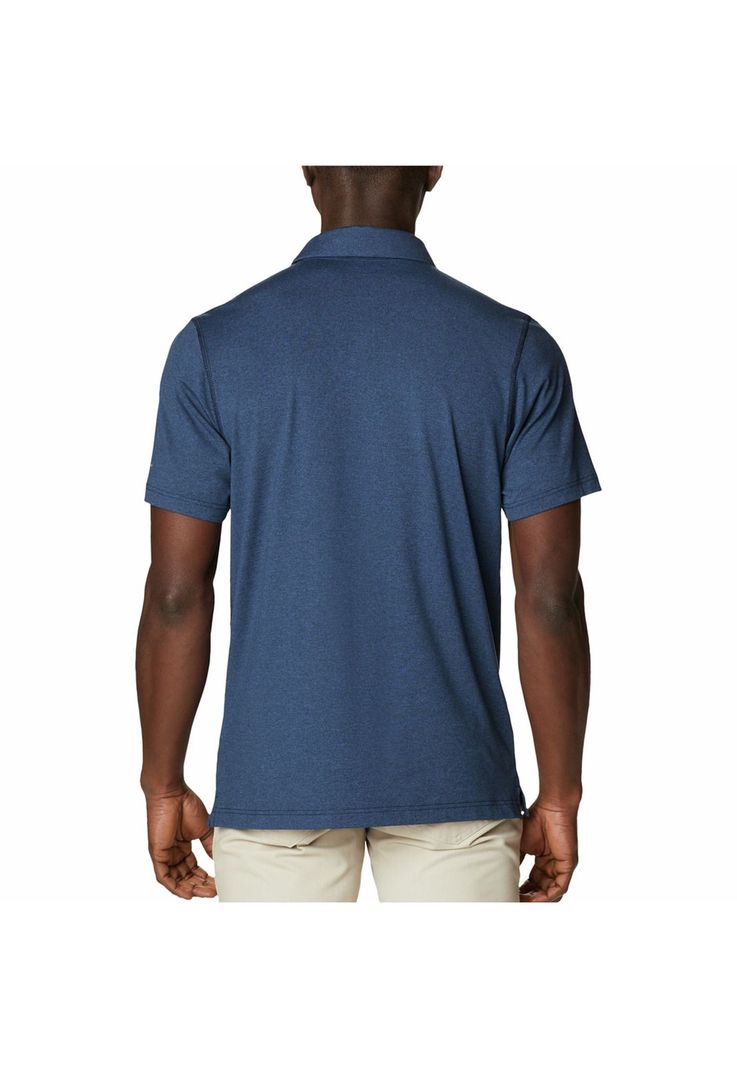 Polera M/C Hombre Tech Trail Polo Azul-2