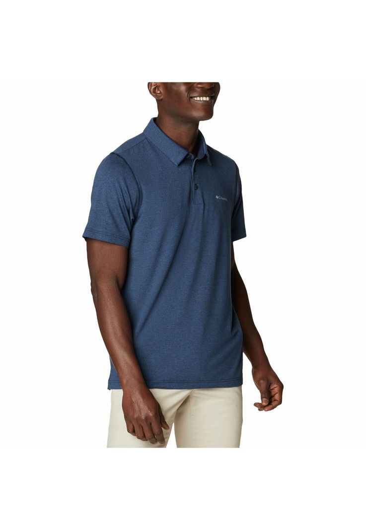 Polera M/C Hombre Tech Trail Polo Azul-3