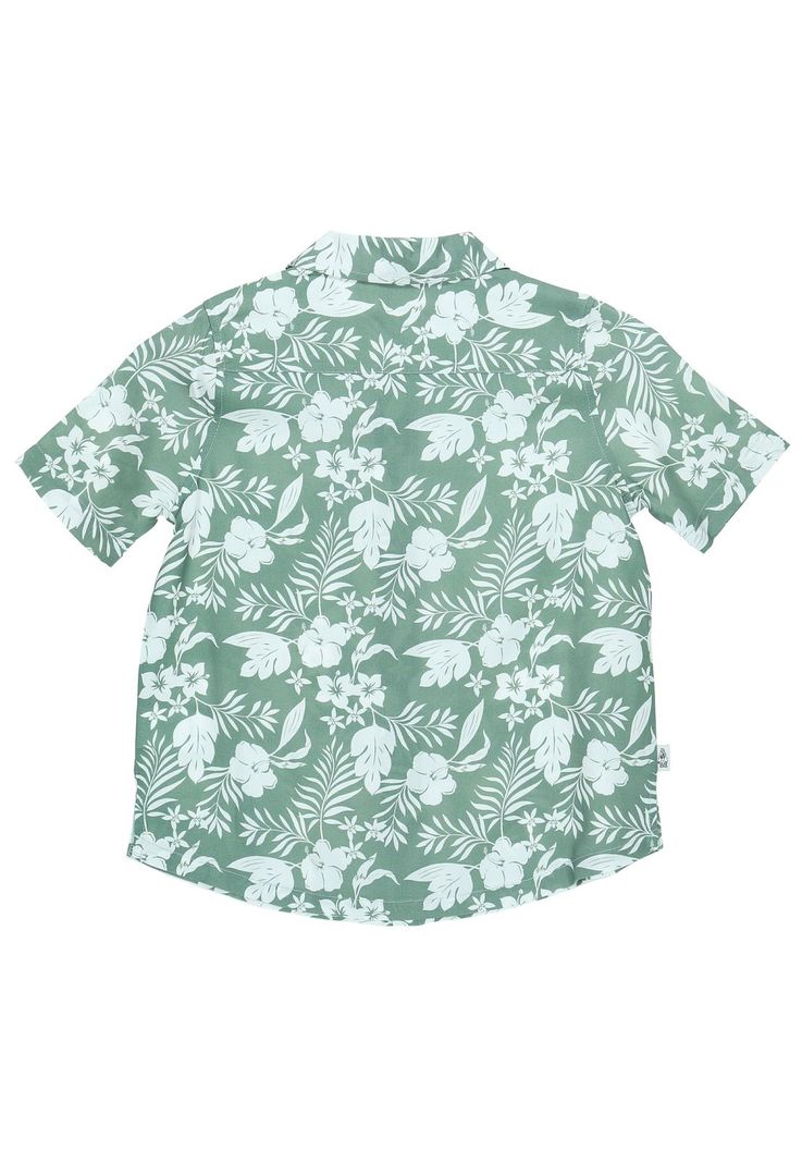 Camisa M/C Niño Guayabera Verde-1