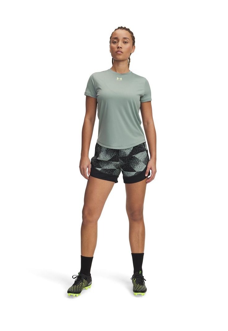 Shorts UA Challenger Pro Para Mujer Verde-3