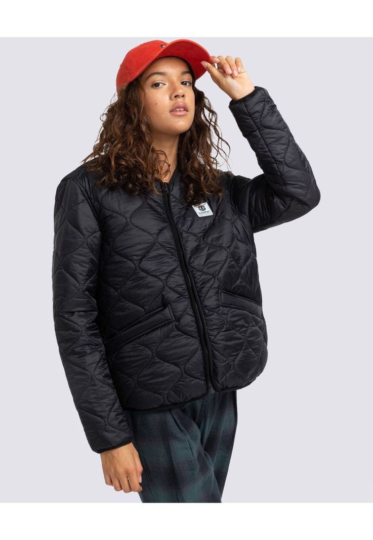 Chaqueta Virginia Liner Negro Mujer Element-0