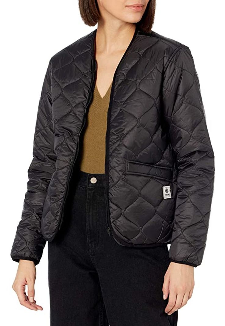 Chaqueta Virginia Liner Negro Mujer Element-1