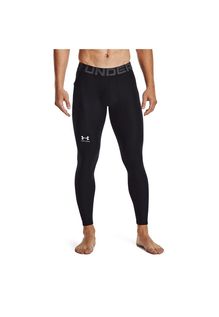 Leggings HeatGear® para hombre Negro-3