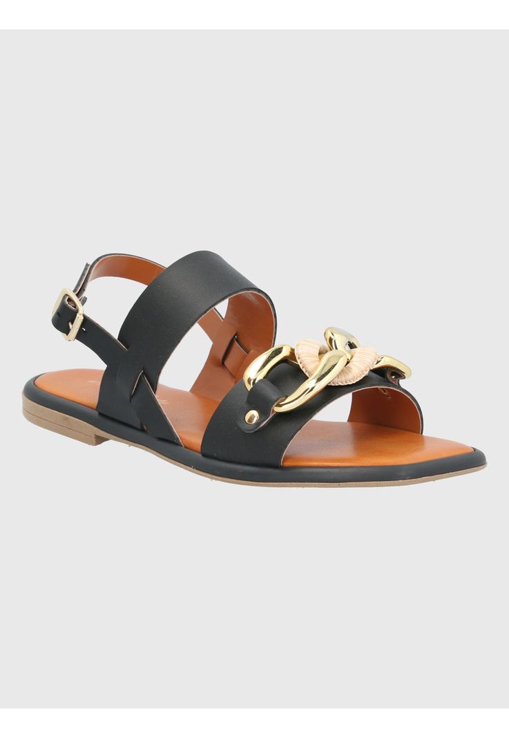 Sandalia Negro Mujer Amedea -0