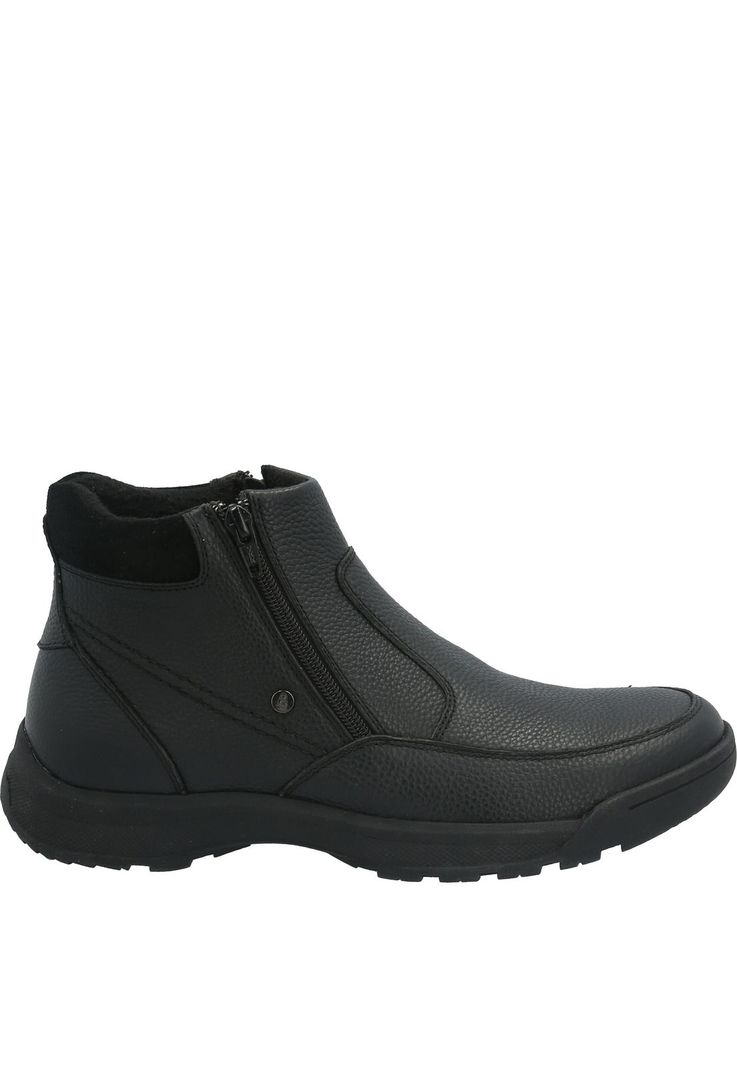 Botin Cuero Hombre Chief Negro-1
