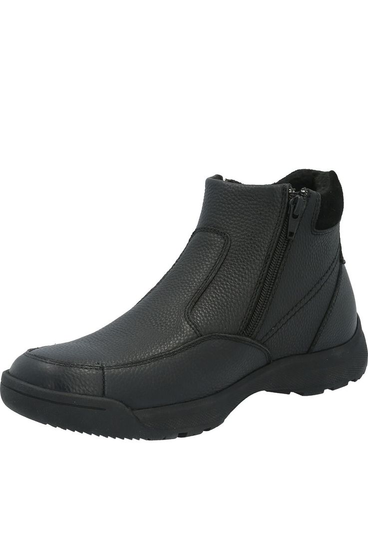 Botin Cuero Hombre Chief Negro-3