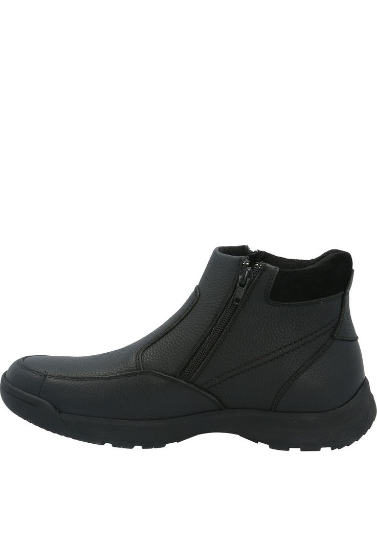 Botin Cuero Hombre Chief Negro-4