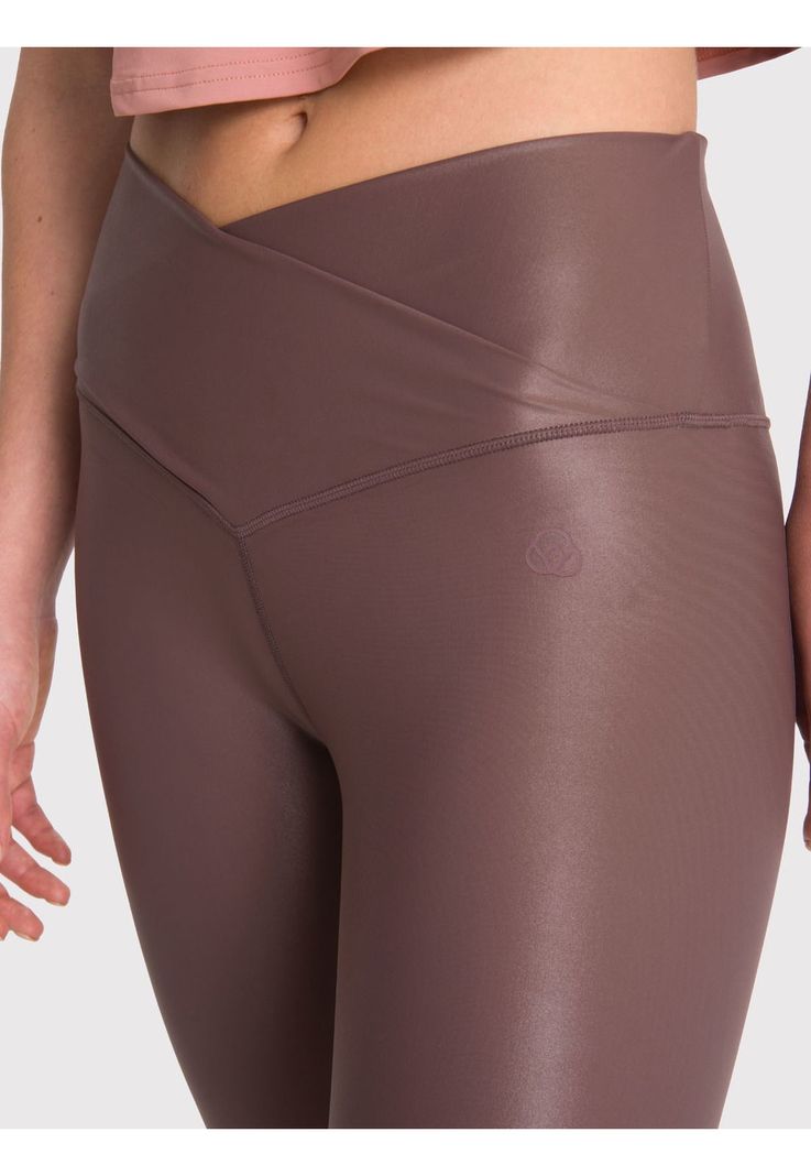 Calza deportiva 7/8 Mujer Hr Ankl Leg Eva II Café-5