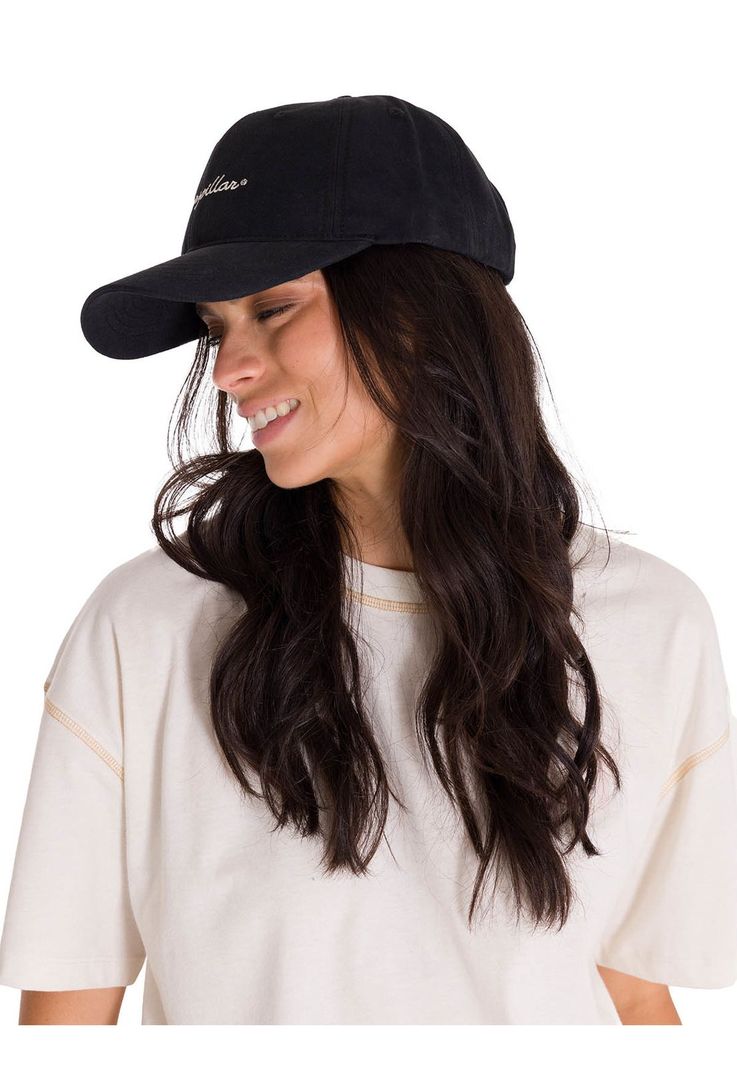 Jockey W'S Script Hat Mujer Negro-1
