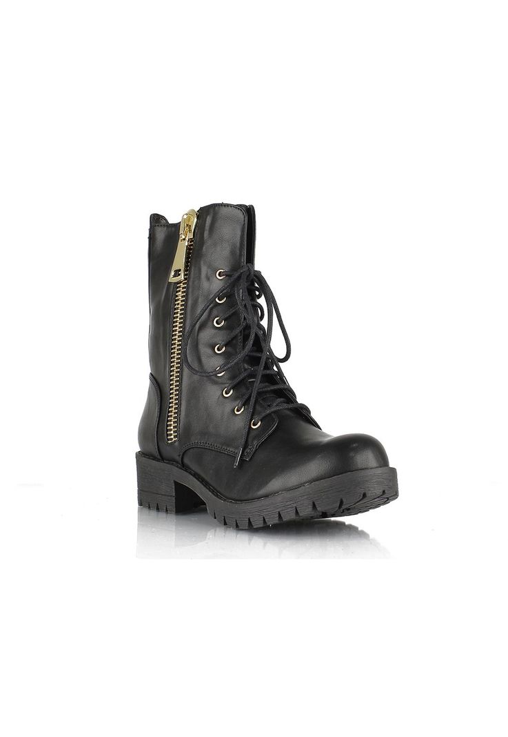 Botin Zipper Negro