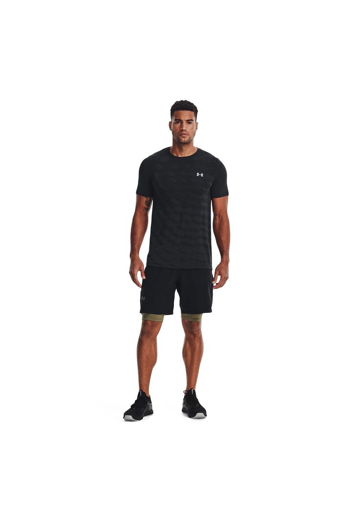 Short Hombre UA Vanish Woven 8In Negro-5