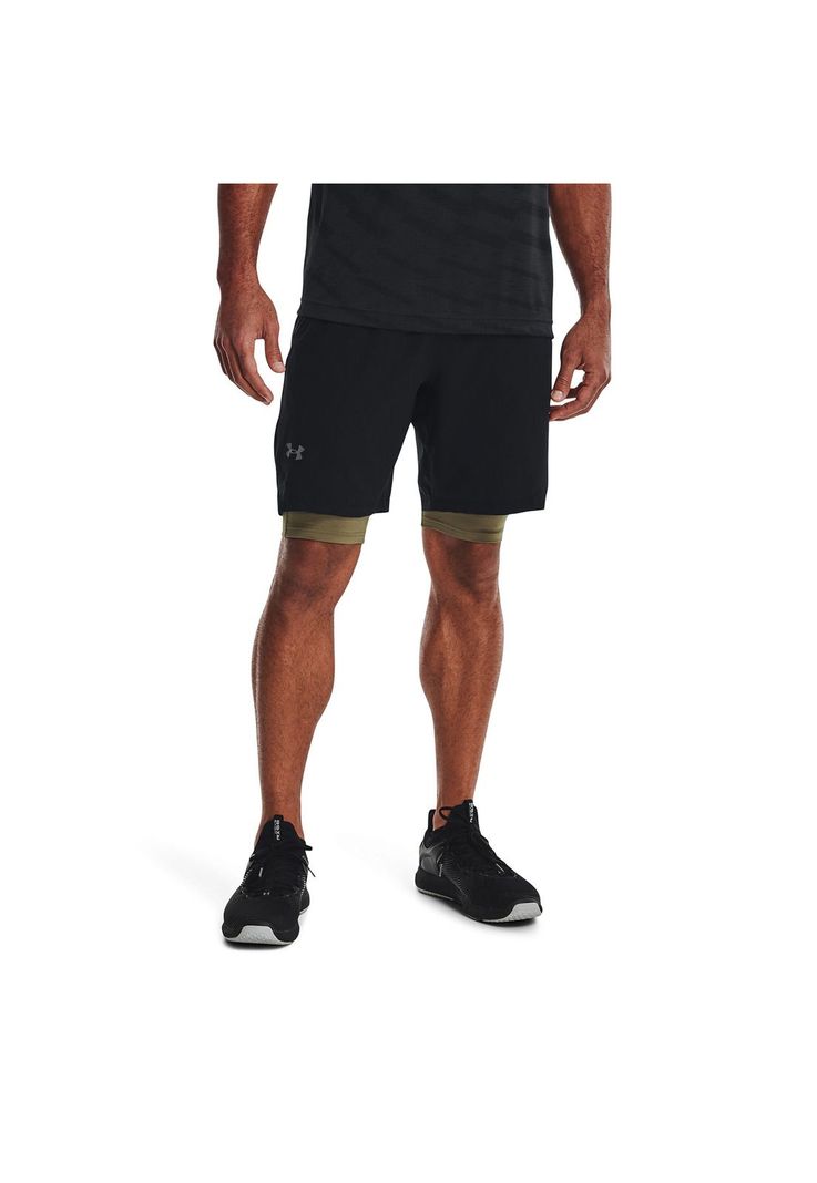 Short Hombre UA Vanish Woven 8In Negro-3