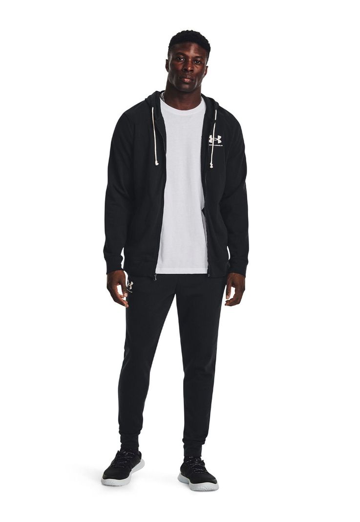 Joggers de rizo UA Rival Negro para hombre-5
