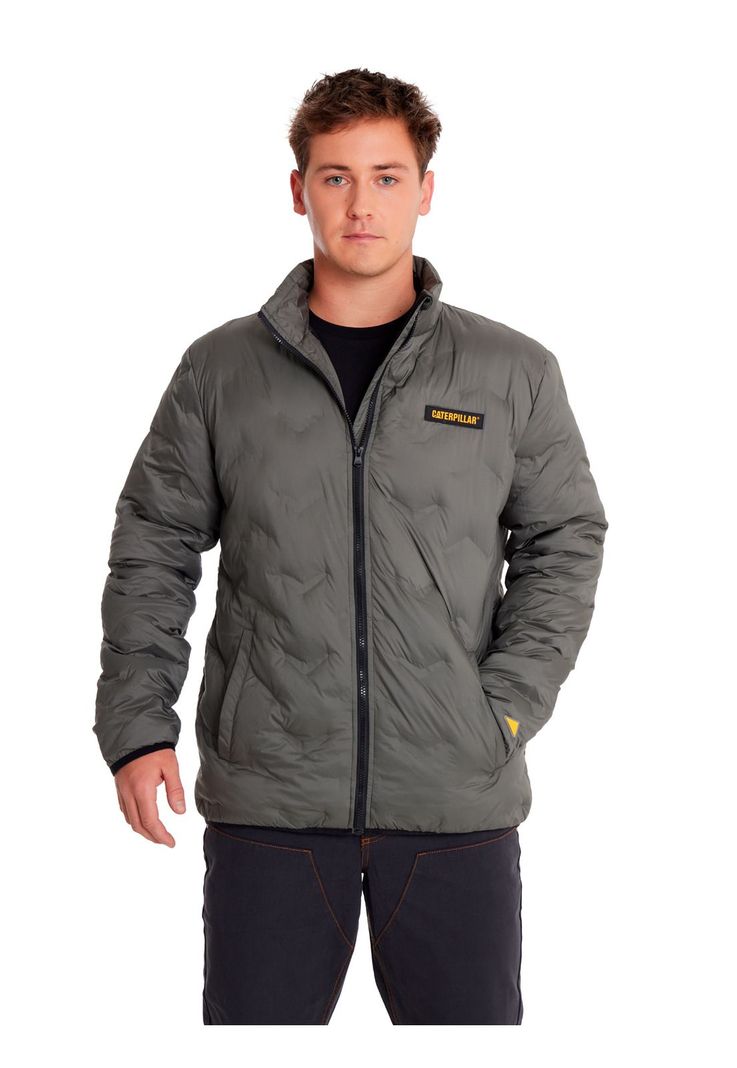 Chaqueta Hombre Bonded Medium Weight InsulatedGris-1