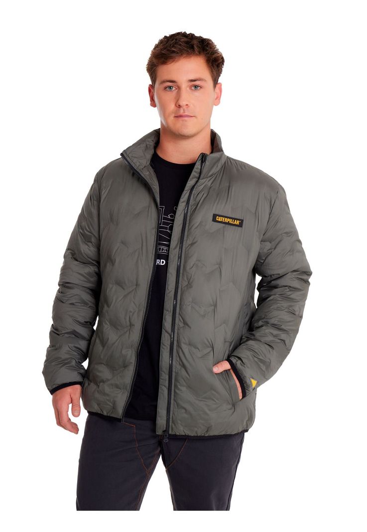 Chaqueta Hombre Bonded Medium Weight InsulatedGris-4