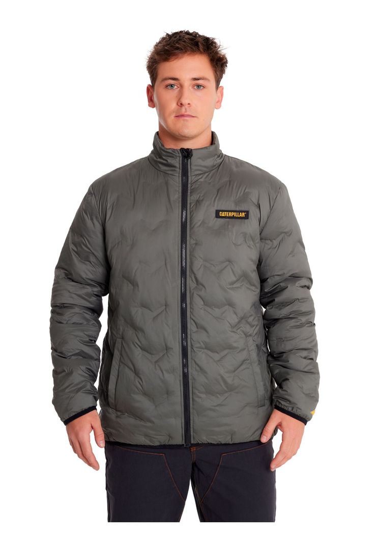 Chaqueta Hombre Bonded Medium Weight InsulatedGris-5