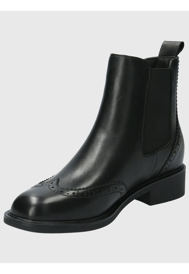 Botin Cuero Mujer Algate Negro-4