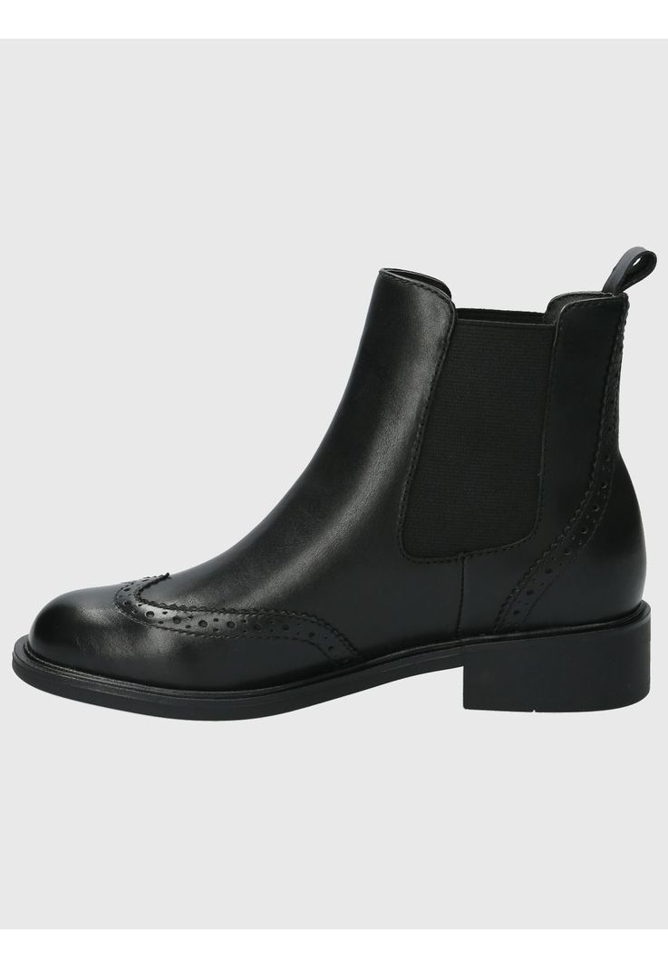 Botin Cuero Mujer Algate Negro-5