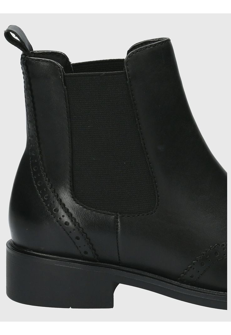 Botin Cuero Mujer Algate Negro-7