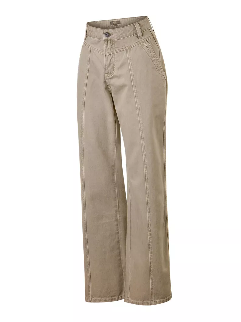 Jeans Algodón Mujer Malva Café