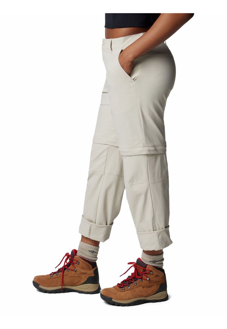 Pantalón Mujer Leslie Convert Beige-1