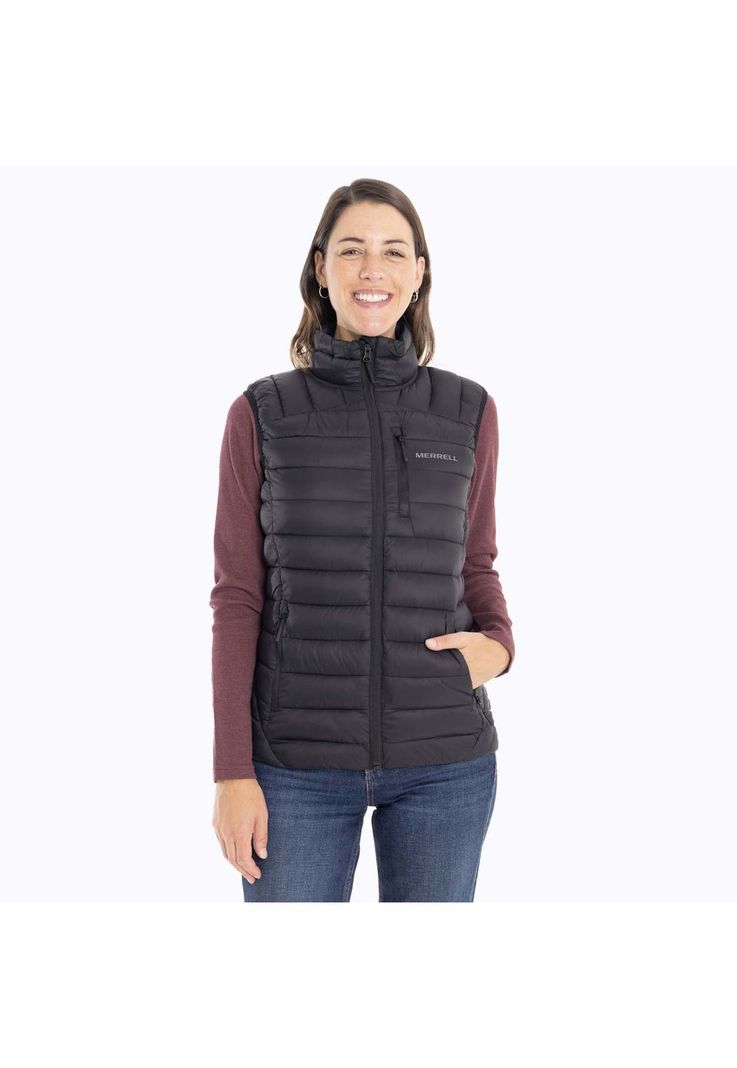 Parka Sin Mangas Mujer Innoko Vest Negro Merrell-0