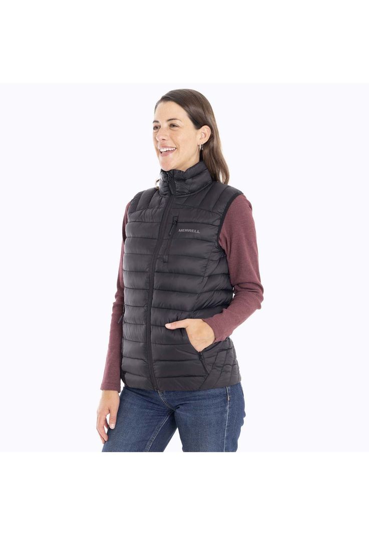 Parka Sin Mangas Mujer Innoko Vest Negro Merrell-1