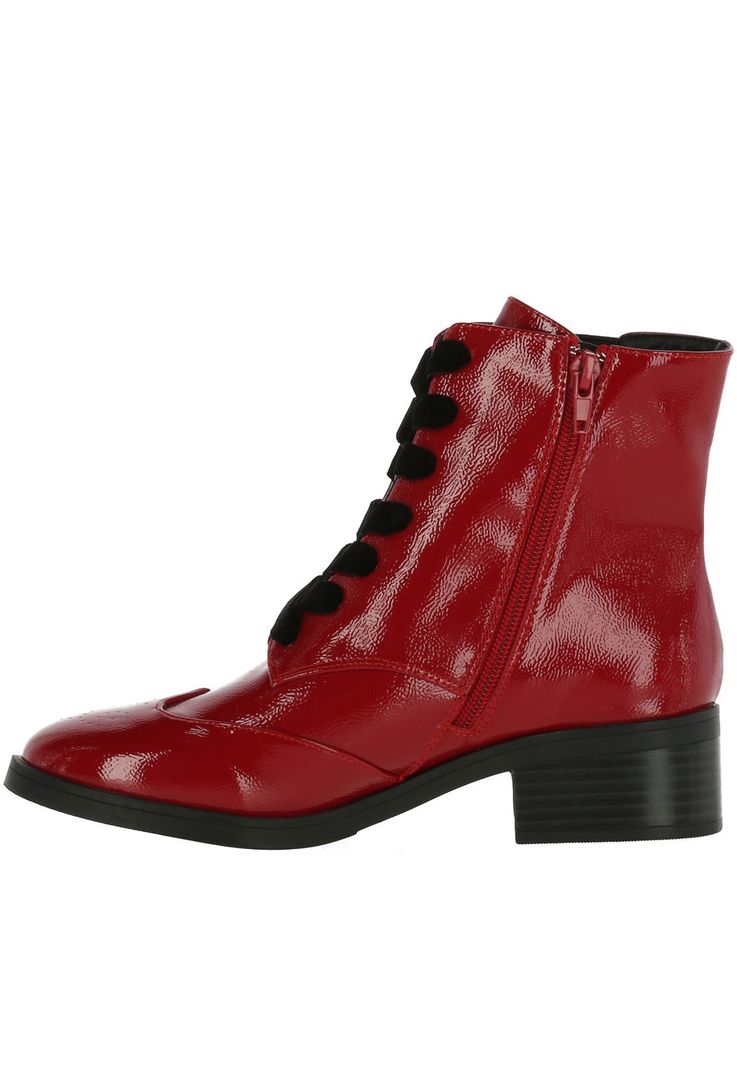 Botín Neron Rojo Azaleia