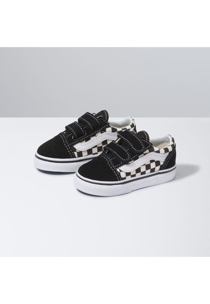 Zapatilla Bebe Old Skool V Primary Check Black-0