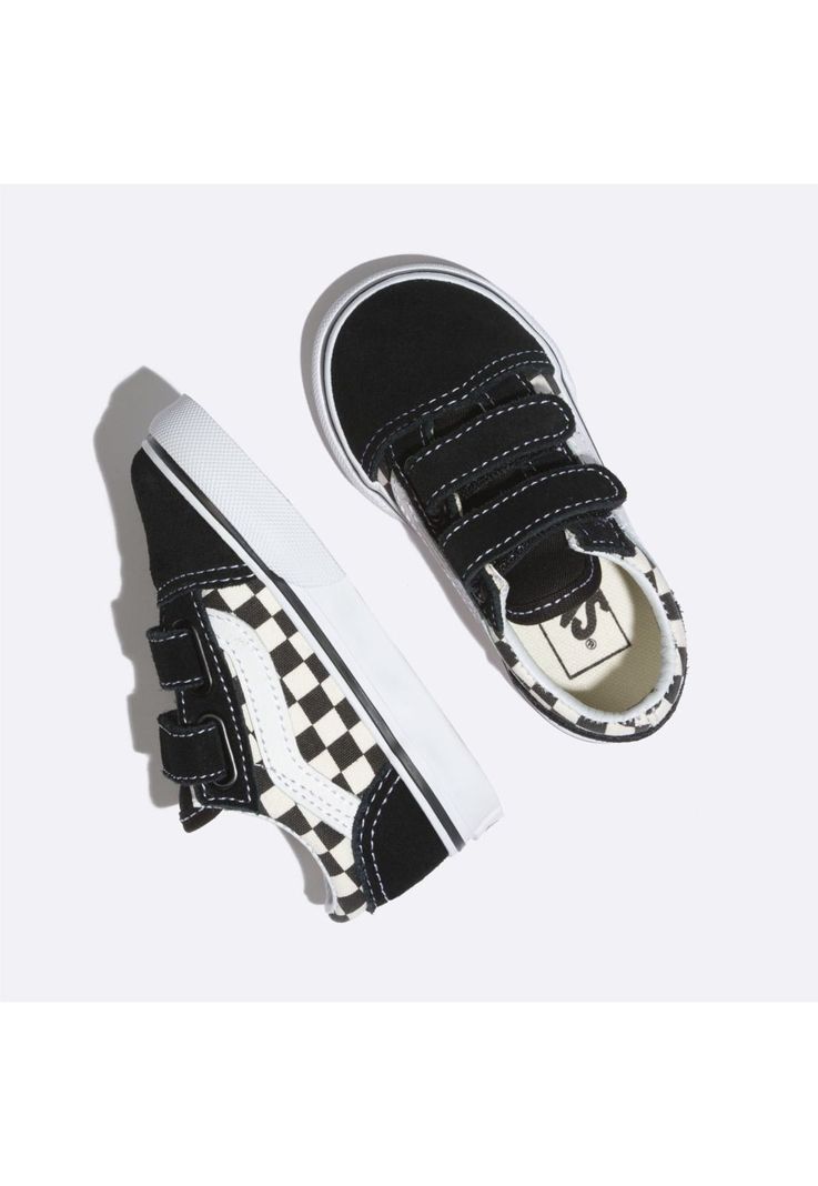 Zapatilla Bebe Old Skool V Primary Check Black-1