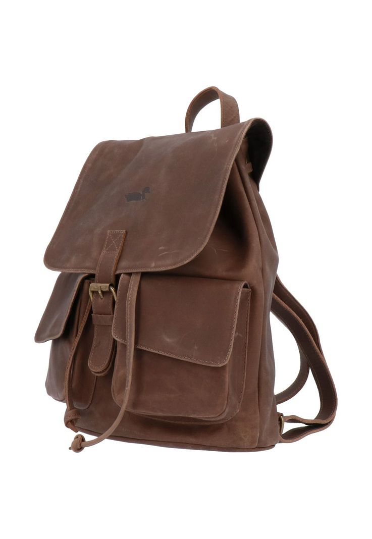 Mochila Cuero Mujer Rfcd RKF Backpack Café-1
