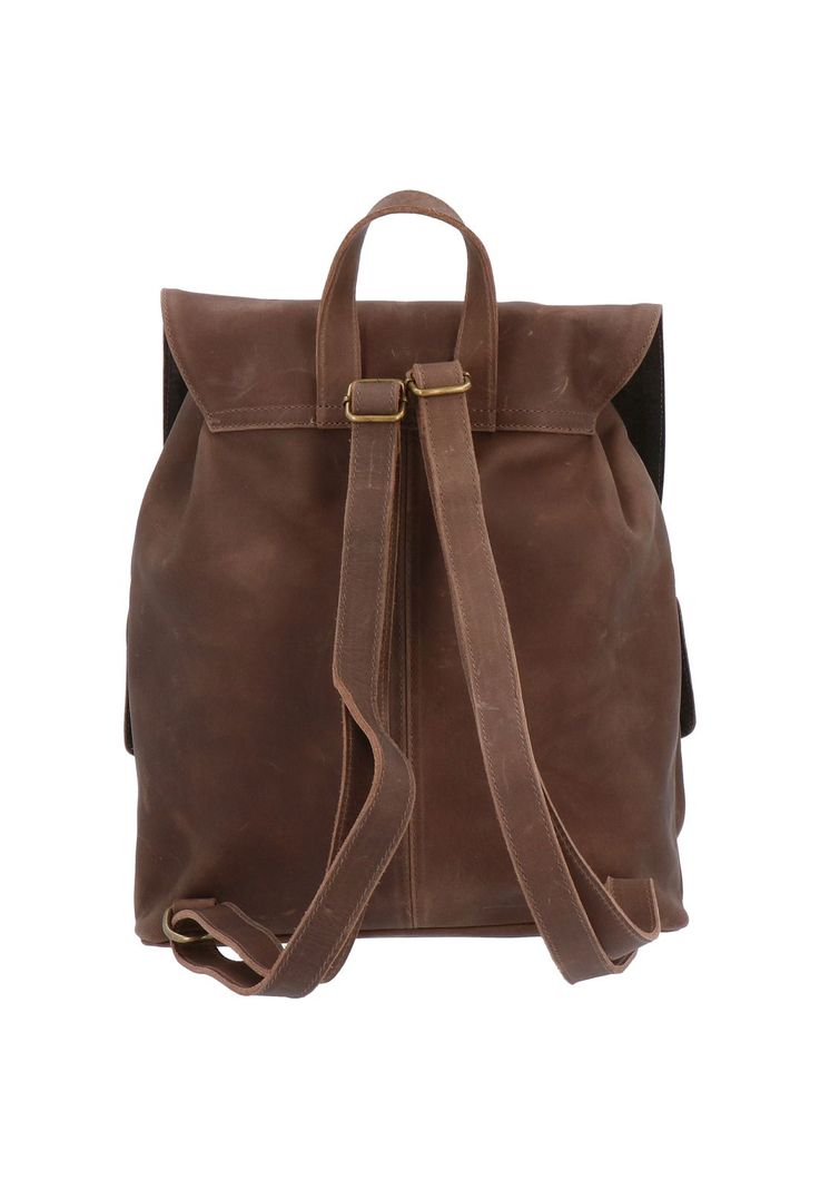 Mochila Cuero Mujer Rfcd RKF Backpack Café-2